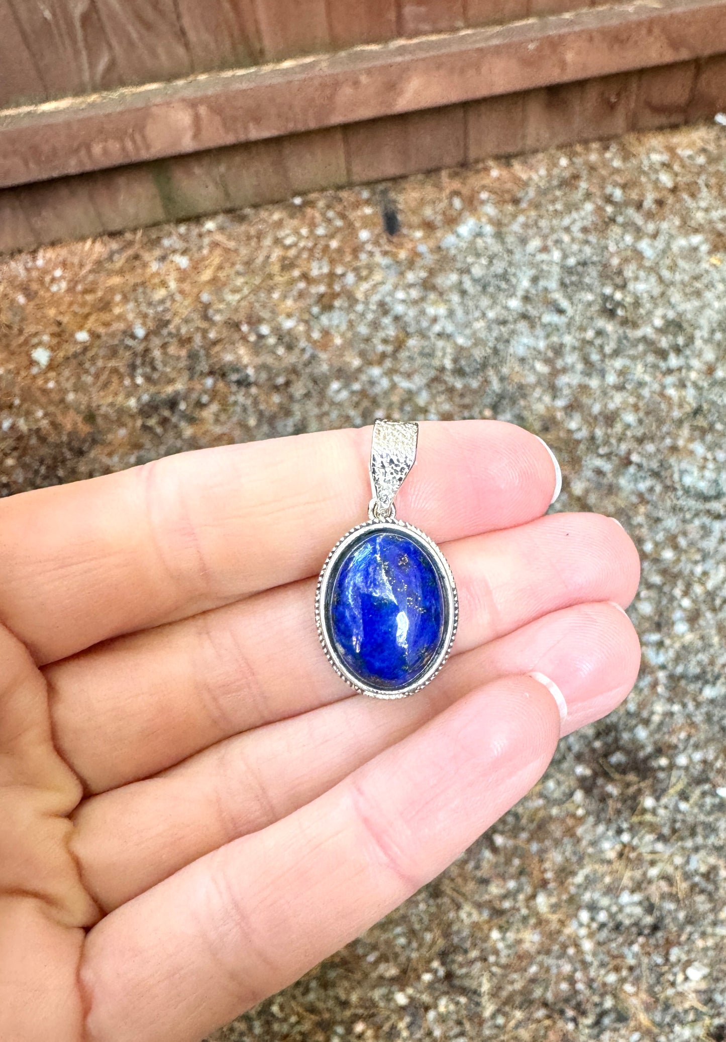 Lapis Lazuli Pendant - Sterling Silver