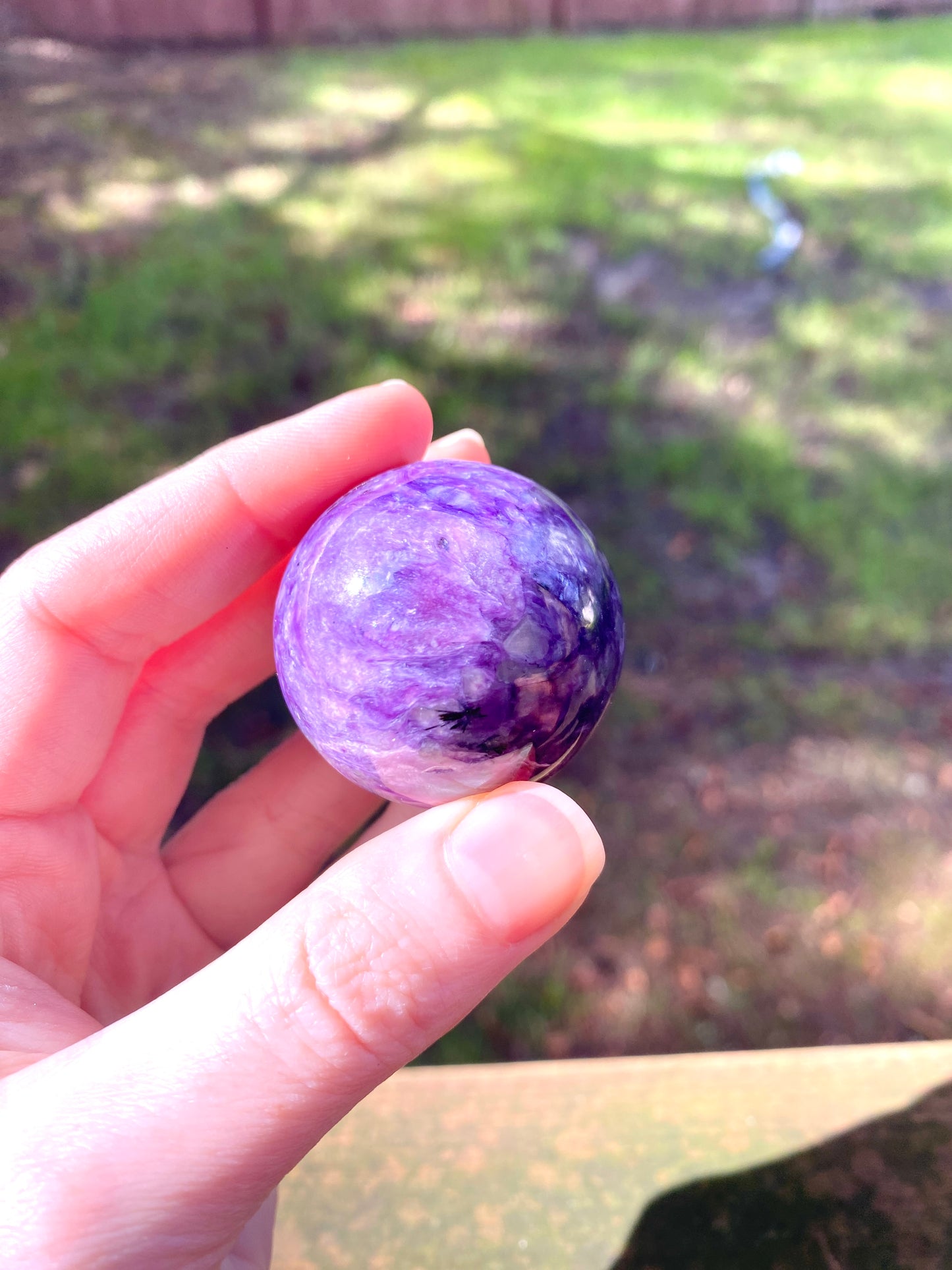 Charoite Sphere - Crystal Ball 38mm